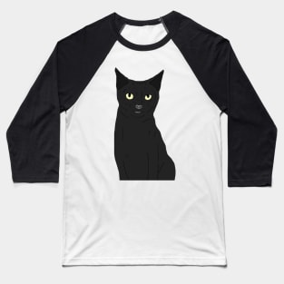 Black Cat Baseball T-Shirt